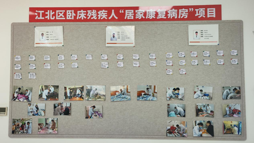 图为居家康复病房一览表